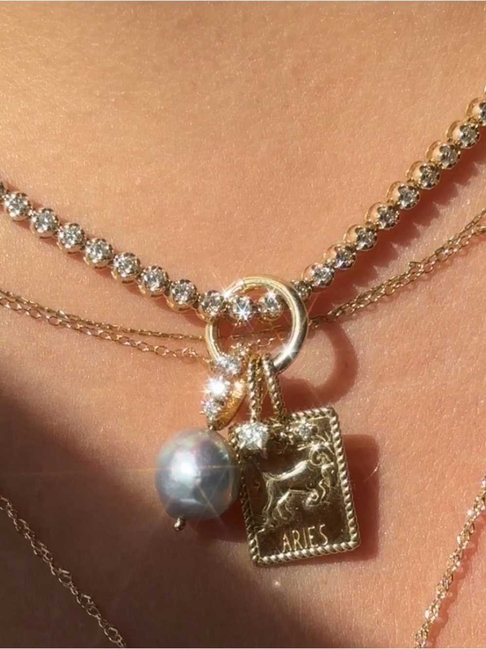 Catbird Little Star Aquamarine Birthstone Charm - Picture 7 of 13